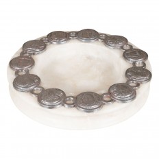 Alabaster shallow bowl